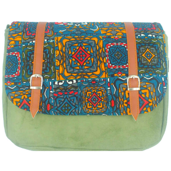 Bohemian Crossbody Shoulder Bag with Artistic Pattern Sama