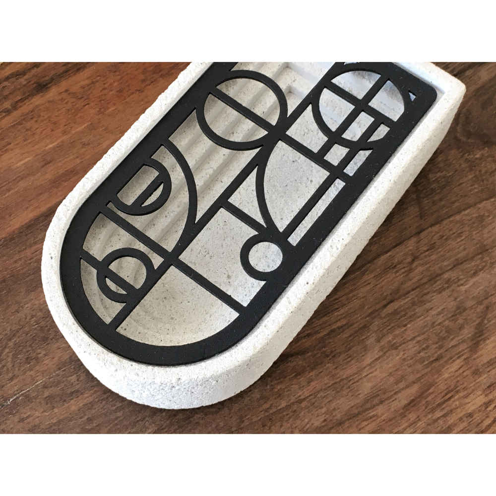 Modern Geometric Cement Ashtray