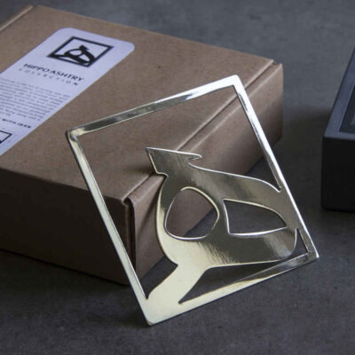 Persian Cement Ashtray – Modern Calligraphy Design He