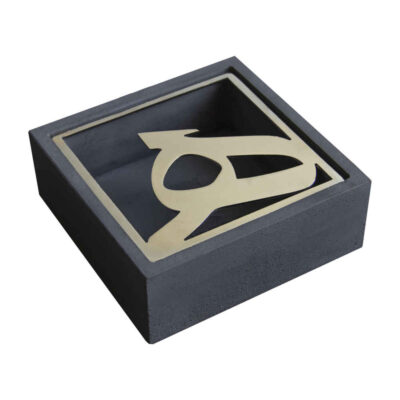 Persian Cement Ashtray – Modern Calligraphy Design He
