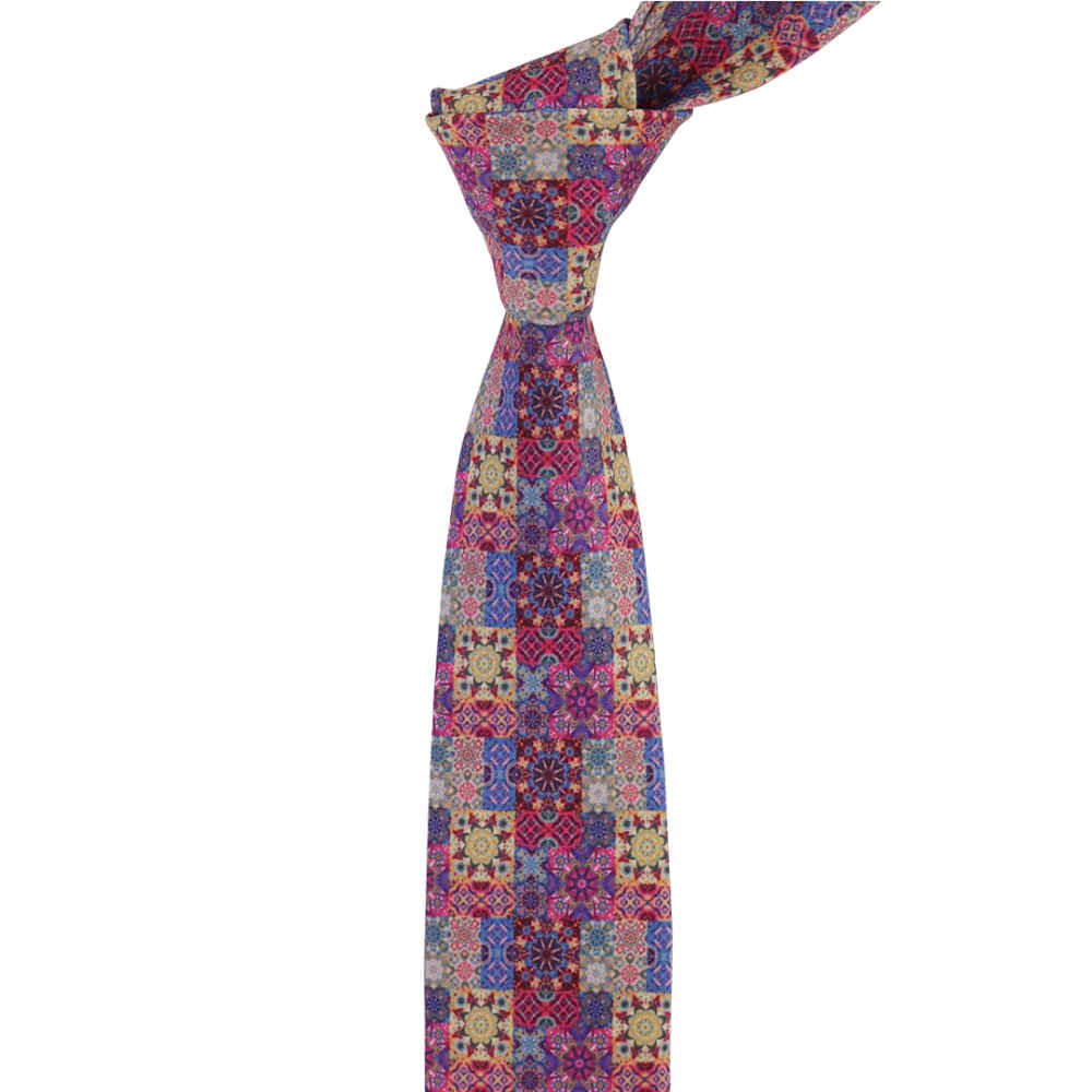 Men’s Necktie – Persian Inspired Artistic Elegance Kaleidoscope Dara