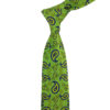 Men's Necktie - Persian Inspired Artistic Elegance Paisley in Green