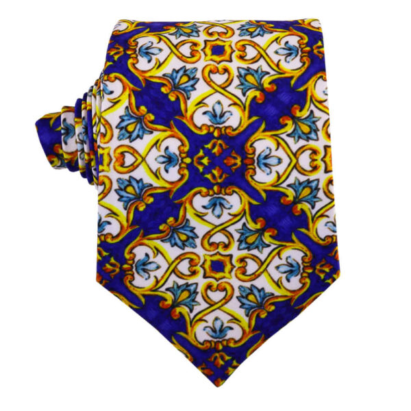 Men's Necktie - Persian Inspired Artistic Elegance Kaleidoscope Sina