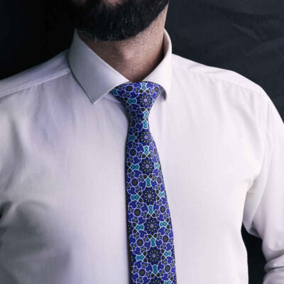 Men’s Necktie – Persian Inspired Artistic Elegance Kaleidoscope Tile