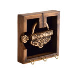 Decorative Wall Key Holder with the Deign Golden