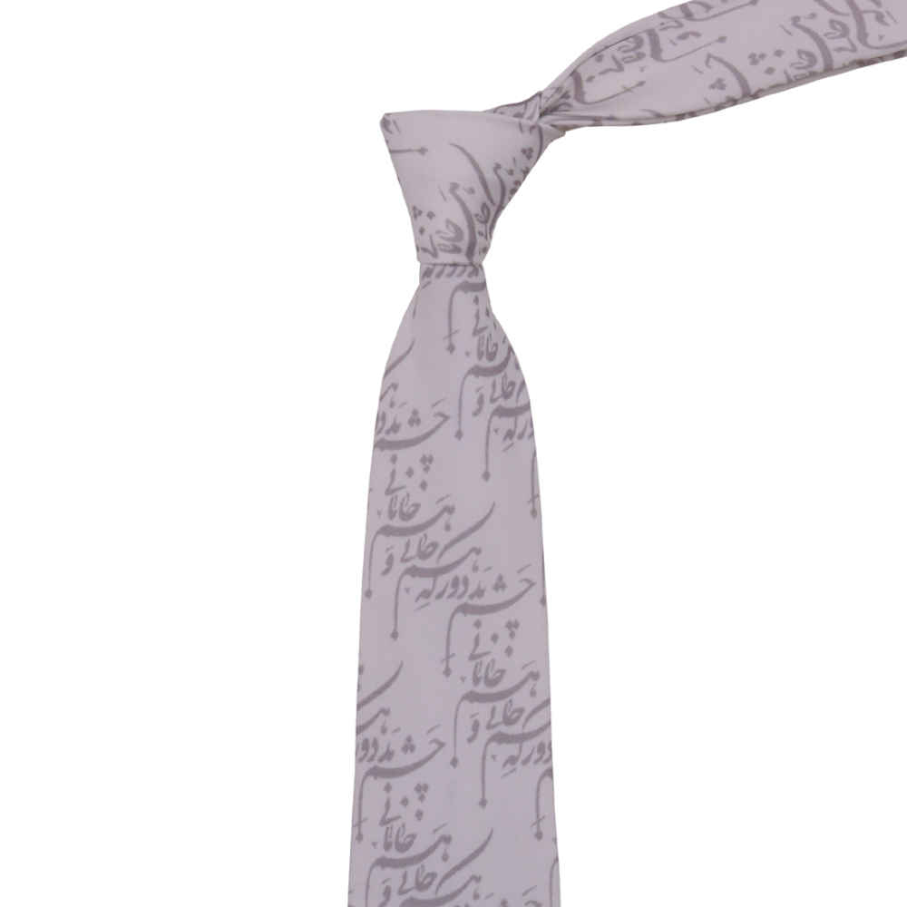 Men’s Necktie – Persian Inspired Artistic Calligraphy in Sher