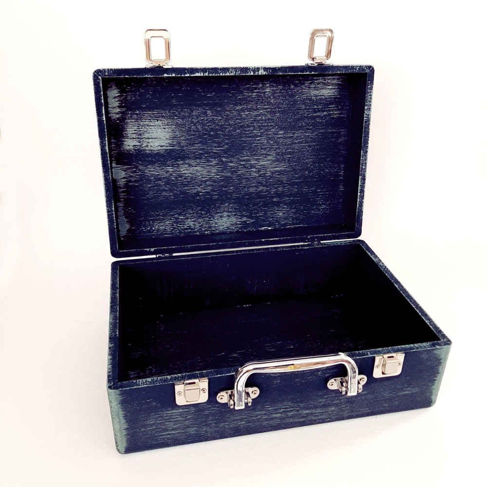 Wooden Box for Gift Giving with Persian Inspired Pattern Nastaligh