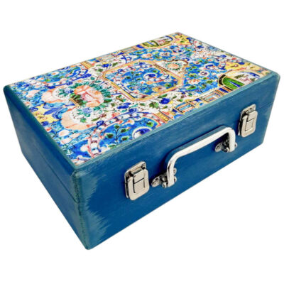 Wooden Box for Gift Giving with Persian Inspired Pattern