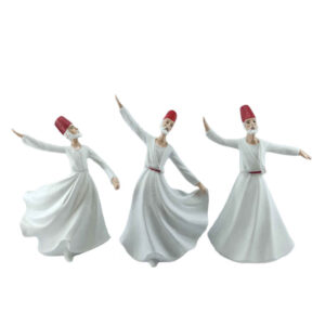 Set of 3 Decorative Sama Dance Figurines – Cultural Dance