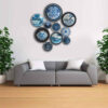 Set of 10 Hand-Painted Decorative Pottery Plate