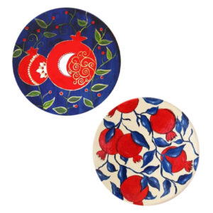 Set of 2 Decorative Pottery Plates Model Anar