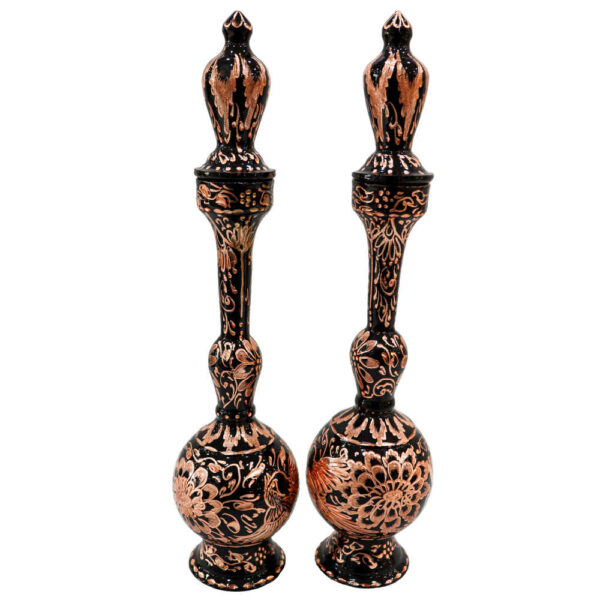 Set of 2 Engraved Copper Bottle Model Esalat
