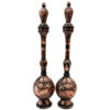 Decorative Copper Bottle Handcrafted Persian Engraved Shokoh (2x)
