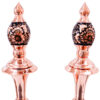 Decorative Copper Bottle Handcrafted Persian Engraved Yara (2x)