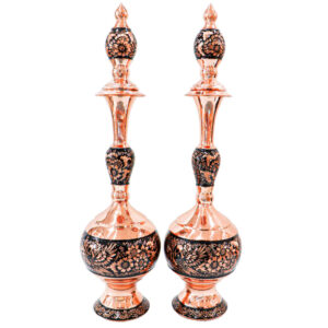 Set of 2 Engraved Copper Bottle Model Yara