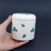 Ceramic Canister Set - Ideal for Kitchen Storage & Organization, Fittonia (3x)