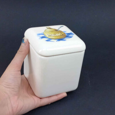 Ceramic Canister Set – Ideal for Kitchen Storage & Organization, Honey (3x)