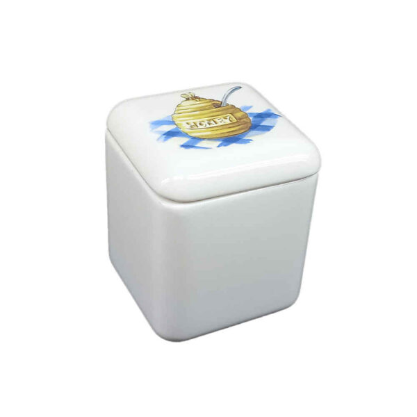 Ceramic Canister Set - Ideal for Kitchen Storage & Organization, Honey (3x)