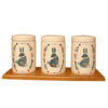 Ceramic Canister Set - Ideal for Kitchen Storage & Organization, Rabbits (3x)