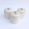 Ceramic Canister Set - Ideal for Kitchen Storage & Organization, Rose (3x)