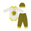 Set of 3 Newborn Baby Clothes Model Bee