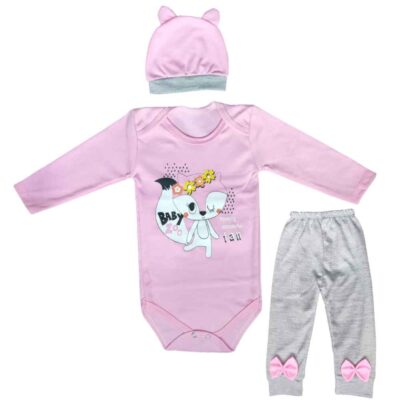 Set of 3 Newborn Baby Clothes Model Fox