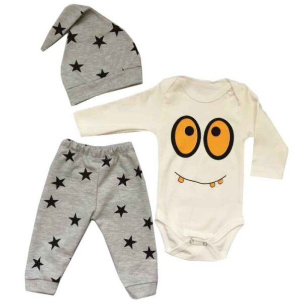 Set of 3 Newborn Baby Clothes Model Halloween