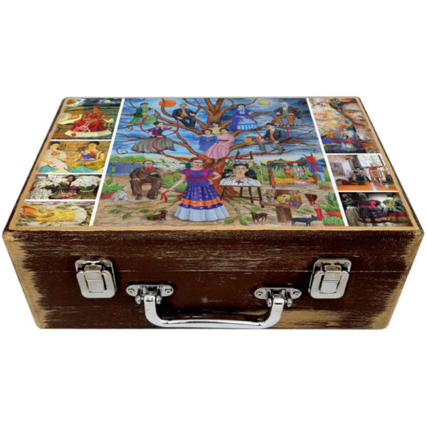 Wooden Box for Gift Giving with Persian Inspired Pattern Frida