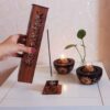 Wooden Incense Holder – Model Flower (Set of 2)