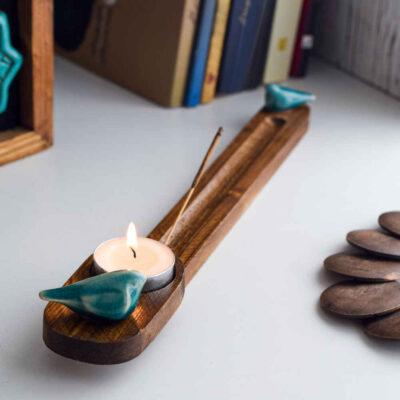 Wooden Incense Holder – Model Parandeh