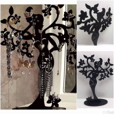 Novelty Wooden Jewelry Holder and Organizer Model Angel
