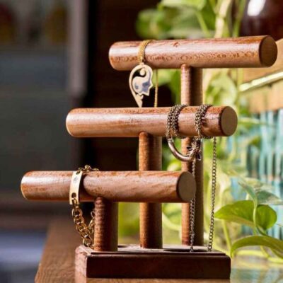 Novelty Wooden Jewelry Holder and Organizer Model Barbara