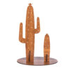 Novelty Wooden Jewelry Holder and Organizer Model Cactus (x2)