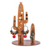 Novelty Wooden Jewelry Holder and Organizer Model Cactus (x2)