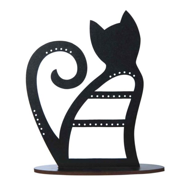Novelty Wooden Jewelry Holder and Organizer Model Cat (x2)