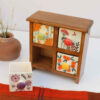 Handcrafted 4 Ceramic Drawers Chest with Wooden Box
