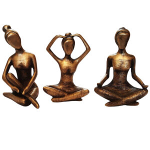 Yoga girls Figurine Statue 3 Pieces