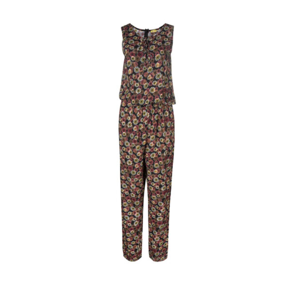 Floral Jumpsuit with Side Belt for Women Bita