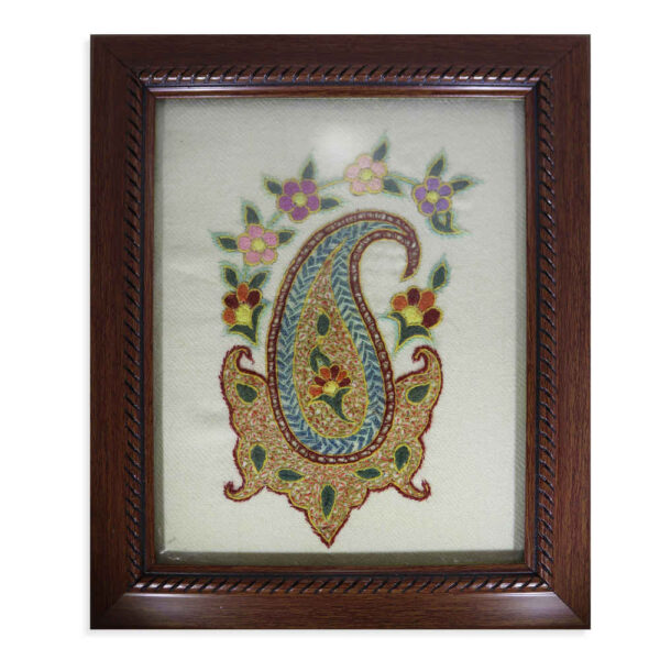 Persian Embroidered Tapestry Wall Hanging – Floral Mohabat Textile Art