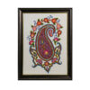 Persian Embroidered Tapestry Wall Hanging – Floral Paisley Textile Art