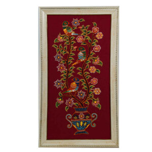 Framed Embroidered Textile Wall Art Model Pateh