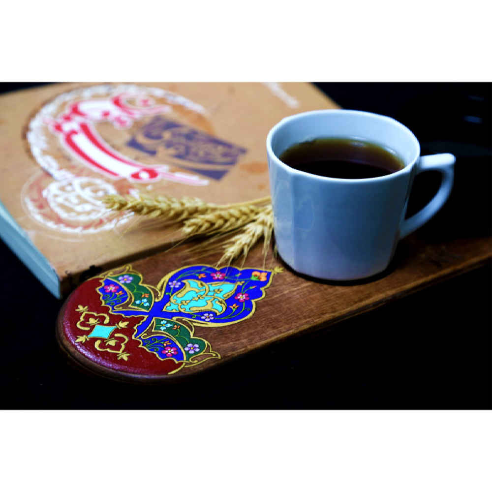 Drink Coaster Set With Persian Inspired Artistic Design Baboone