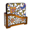 Drink Coaster Set & Holder With Persian Inspired Artistic Design Bita