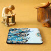 Drink Coaster Set & Holder Persian Inspired Calligraphy Design