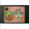 Drink Coaster Set With Persian Inspired Artistic Design Chichak
