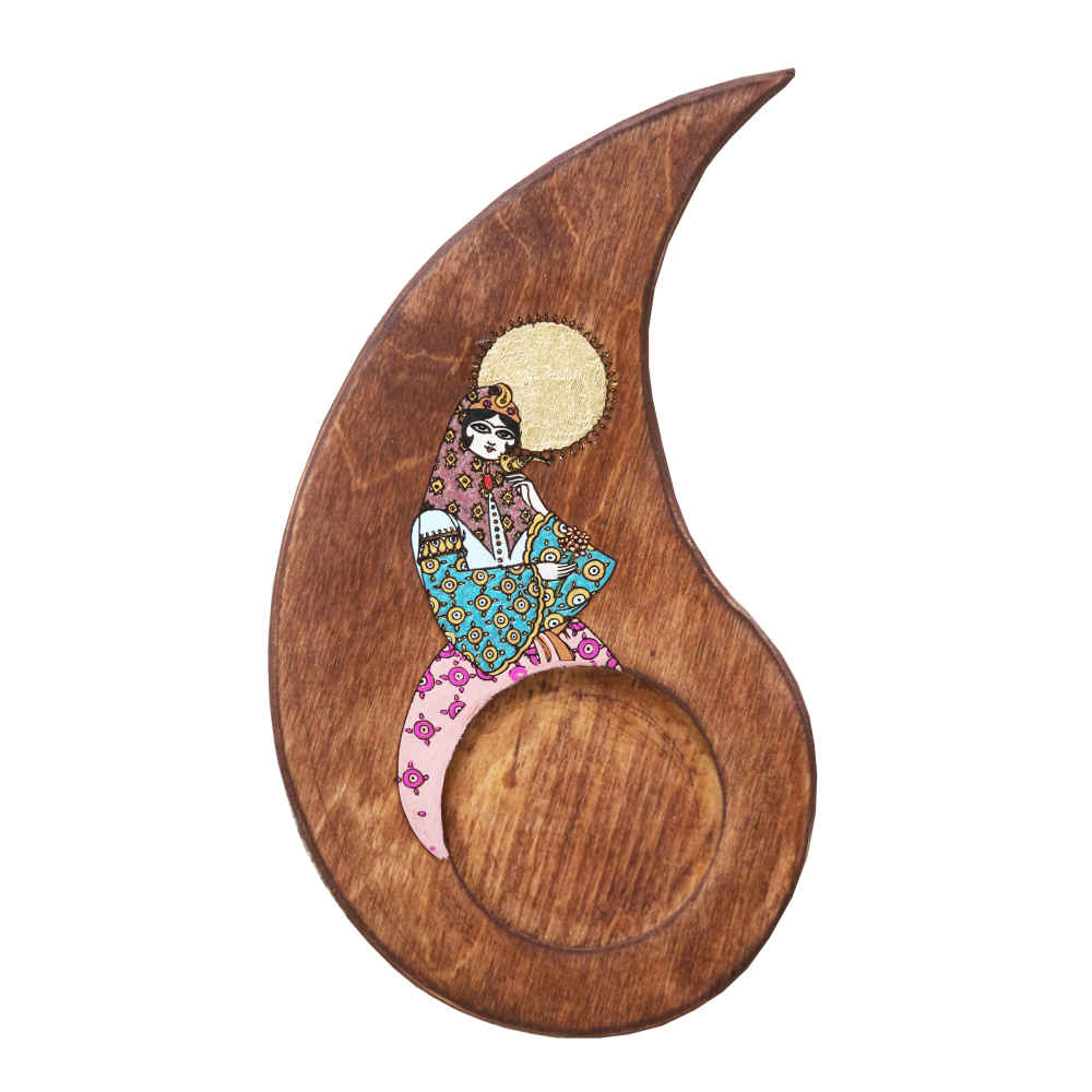 Drink Coaster Set With Persian Inspired Artistic Design Khatoon