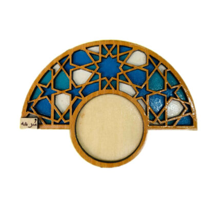 Wooden Geometric Coaster with the Design Kiana (x2)