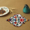 Drink Coaster Set & Holder With Persian Inspired Artistic Design Negar