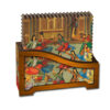 Drink Coaster Set & Holder With Persian Inspired Artistic Design Rima