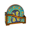 Drink Coaster Set & Holder With Persian Inspired Artistic Design Sonati
